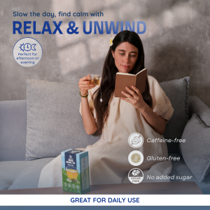 Alternative view of Relax Herbal Tea with Jasmine Oolong – 2.8oz (40 Tea Bags) | Tieguanyin Base with Ampelopsis, Passionflower & Honeysuckle | Jasmine Infusion, Caffeine-Free, Relax & Digestive Support