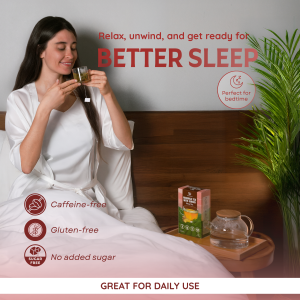 Alternative view of Sleep Herbal Tea with Moringa & Ginger – 2.8oz (40 Herbal Tea Bags) | Sophora, Pagoda Flower & Stevia Blend | Caffeine-Free Sleep & Detox Tea – Supports Relaxation, Digestion & Wellness